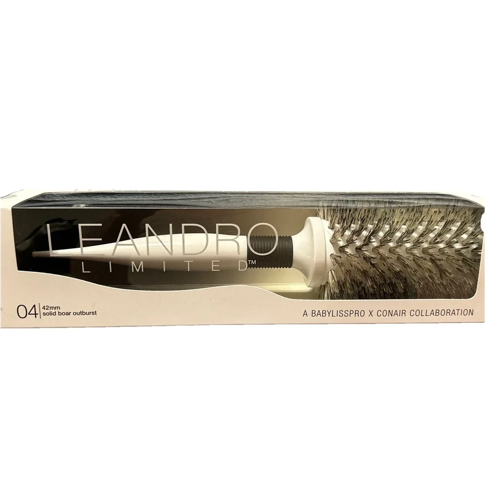 Leandro‎ Limited Babylisspro X Conair 42 Mm Solid Boar Outburst Round Brush New